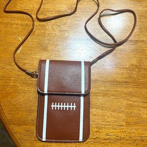 Sporty Crossbody Football Wallet Purse Cell Phone Touchscreen Case